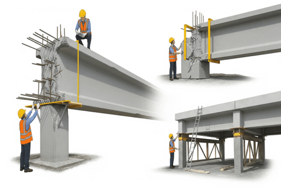 Les Travaux de Réhabilitation troncon de route et construction ouvrages d&rsquo;art